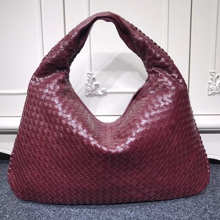AAA 1:1 Bottega Veneta Calf leather Hobo Bag 5092 wine JH09330Pp71