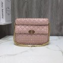 AAA 1:1 VALENTINO Quilted leather shoulder bag 45276 pink JH09734IL96