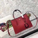 AAA Copy prada medium saffiano lux tote original leather bag bn2755 red&black JH05615JY49