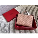 AAA VALENTINO Candystud quilted leather tote 0061 light pink JH09864xn59