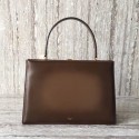CELINE MEDIUM CLASP HANDBAG IN BOX CALFSKIN WITH PATINA 180923 brown JH06073GR32