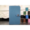First-class Quality 2015 Hermes new model original leather clutch 6648 light blue JH01803Vu63