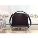 High Quality Knockoff Fendi PEEKABOO Tote Bag 3659 Wine JH08751VD28