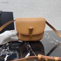 Imitation Yves Saint Laurent Calfskin Leather Shoulder Bag 619740 apricot JH07772Rd46