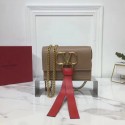 Replica VALENTINO Origianl Leather Bag V0009 Apricot JH09677nn76