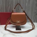 VALENTINO Candy quilted leather cross-body bag V3410 Camel JH09804lH78