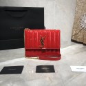 Yves Saint Laurent Patent Original Leather Shoulder Bag Y554125 Red JH07836Js15