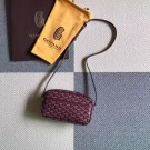 AAA 1:1 Goyard Calfskin Leather Shoulder Bag 6788 Wine JH06648Dt62