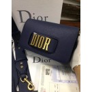 AAA 1:1 Jadior flap bag calfskin cross-body bag M8000 dark blue JH07560Pp71