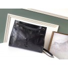 AAA 1:1 SAINT LAURENT NIKI MEDIUM SHOPPING BAG IN CRINKLED VINTAGE LEATHER 5814 black JH07857WE81