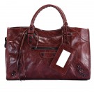 AAA balenciaga motorcycle saddle bag 38cm 084832 332 dark brown JH09501CB45