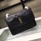 AAAAA Imitation Saint Laurent Niki Large Monogram Shoulder Bag 2829 black JH08047wA64