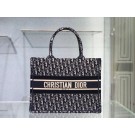 AAAAA Imitation SMALL DIOR BOOK TOTE blue Dior Oblique Embroidered Velvet M1287Z JH06867wA64