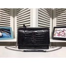 AAAAA Knockoff Yves Saint Laurent SUNSET BAG 00931 Shoulder Bag black JH08328qN39
