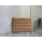 Best LARGE DIOR CARO DAILY POUCH pink Supple Cannage Calfskin S5086U JH06716hW68