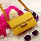 Copy Yves Saint Laurent Classic Medium Lulu Bag 336066 Yellow JH08364Vo75