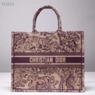 DIOR BOOK TOTE BAG TOILE DE JOUY M1286ZT Oxblood red JH07394Bi78