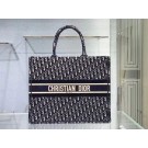 DIOR BOOK TOTE blue Dior Oblique Embroidered Velvet M1286Z JH06858gC81