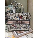 DIOR BOOK TOTE EMBROIDERED CANVAS BAG C1287-13 JH06946Nu37