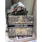 DIOR BOOK TOTE EMBROIDERED CANVAS BAG C1287-14 JH06945aT90