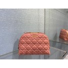 DIOR CARO BEAUTY POUCH Cannage Lambskin S5047 pink JH06758dA83