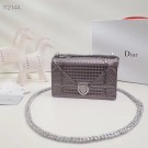 Dior DIORAMA leather Chain bag S0328 Silver grey JH07218OV44