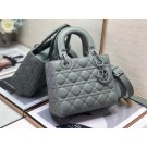 Dior Lady Dior Bag Original Sheepskin Leather CD5501 grey JH06929uq12