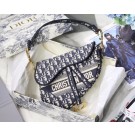 Dior SADDLE DENIM CANVAS BAG M928 denim blue JH07181pE71