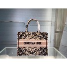 DIOR SMALL DIOR BOOK TOTE Multicolor Tie & Dior Embroidery C1296-2 JH06842ys25
