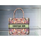 DIOR SMALL DIOR BOOK TOTE Multicolor Tie & Dior Embroidery C1296 JH06843uB47