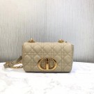 Dior SMALL DIOR CARO BAG Soft Cannage Calfskin M9241 Beige JH06811fH28
