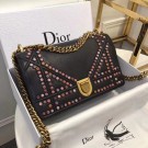 Dior SMALL DIORAMA BAG CALFSKIN M0422 black JH07506SL88