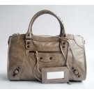 Fake 1:1 balenciaga motorcycle saddle bag 38cm 084332-1 Gray JH09518pg57
