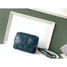 Fake SAINT LAURENT Medium Niki leather shoulder bag 61060 sky blue JH07886HB93
