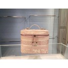 High Quality Imitation Dior Toile de Jouy Embroidery DIORTRAVEL VANITY CASE S5480V pink JH06835YP94