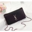 Imitation SAINT LAURENT Kate Monogram leather shoulder bag B499860 black JH08074dm74