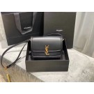 Imitation SOLFERINO MEDIUM SATCHEL IN BOX SAINT LAURENT LEATHER Y63435 black JH07746cg47