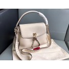 Knockoff VALENTINO Rockstud leather tote 4987 off-white JH09826np74
