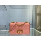 Luxury MEDIUM DIOR CARO BAG Soft Cannage Calfskin M9242 rose JH06742hU18