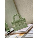 MINI DIOR BOOK TOTE Embroidery S5475Z green JH06752Oj66