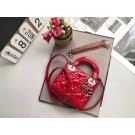 Replica Dior MINI LADY DIOR CALFSKIN BAG M0505O cherry red JH07262ho28