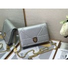 Replica DIORAMA CALFSKIN CLUTCH M49P silver JH07054ec82