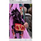 VALENTINO Origianl leather shoulder bag V0032 red JH09630TV86