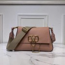 VALENTINO Origianl leather shoulder bag V0888 pink JH09541pE71