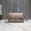 VALENTINO Rockstud leather tote bag V0094 PINK JH09765gs78