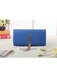 2015 Yves Saint Laurent hot style original leather caviar 5485 brilliant blue JH08464ym68