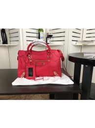 AAA 1:1 Balenciaga The City Handbag Sheepskin 084334 red JH09443RI87