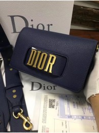 AAA 1:1 Jadior flap bag calfskin cross-body bag M8000 dark blue JH07560Pp71