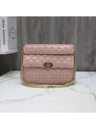 AAA 1:1 VALENTINO Quilted leather shoulder bag 45276 pink JH09734IL96
