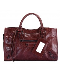 AAA balenciaga motorcycle saddle bag 38cm 084832 332 dark brown JH09501CB45
